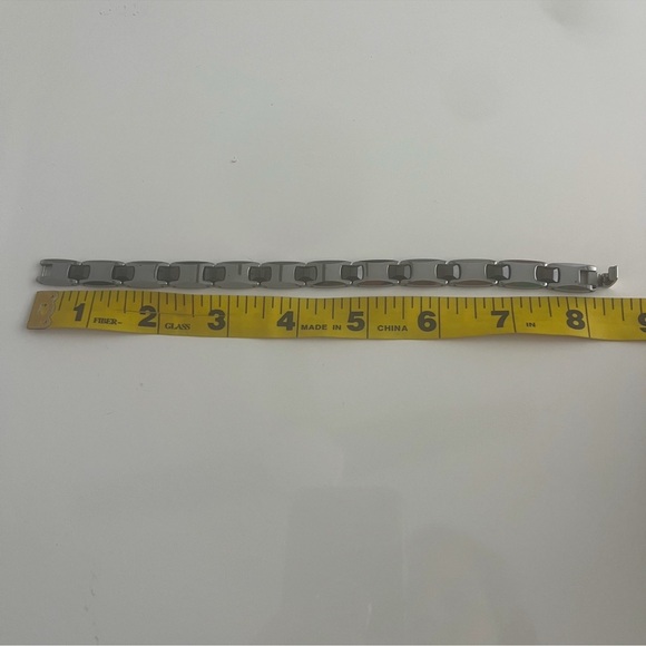 Zales Stainless Steel Link Bracelet - Picture 7 of 7